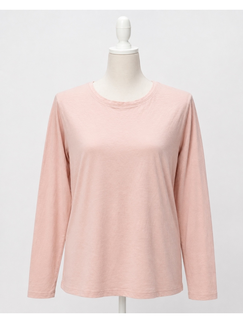 Time and Tru women’s long sleeve crew neck top in a soft pink. Size XL (16–18).